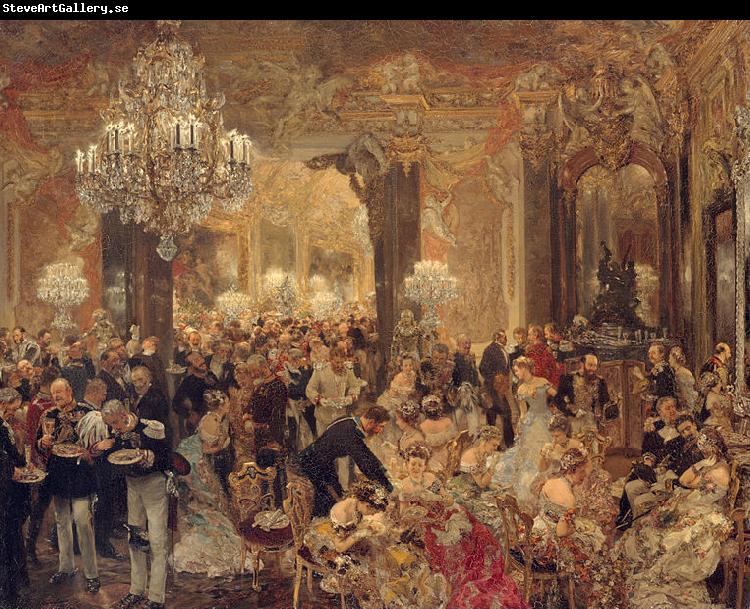 Adolph von Menzel The Dinner at the Ball